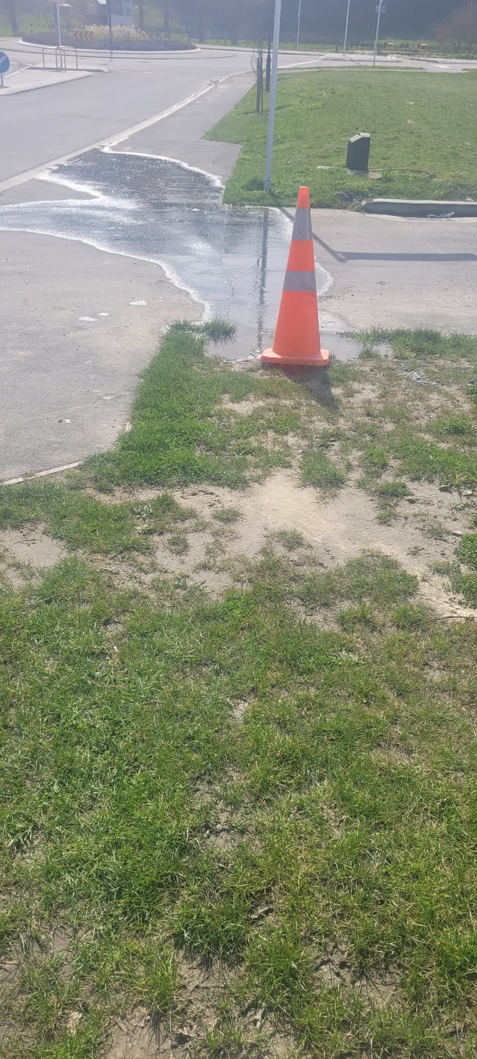 The photograph attached to this water leak report