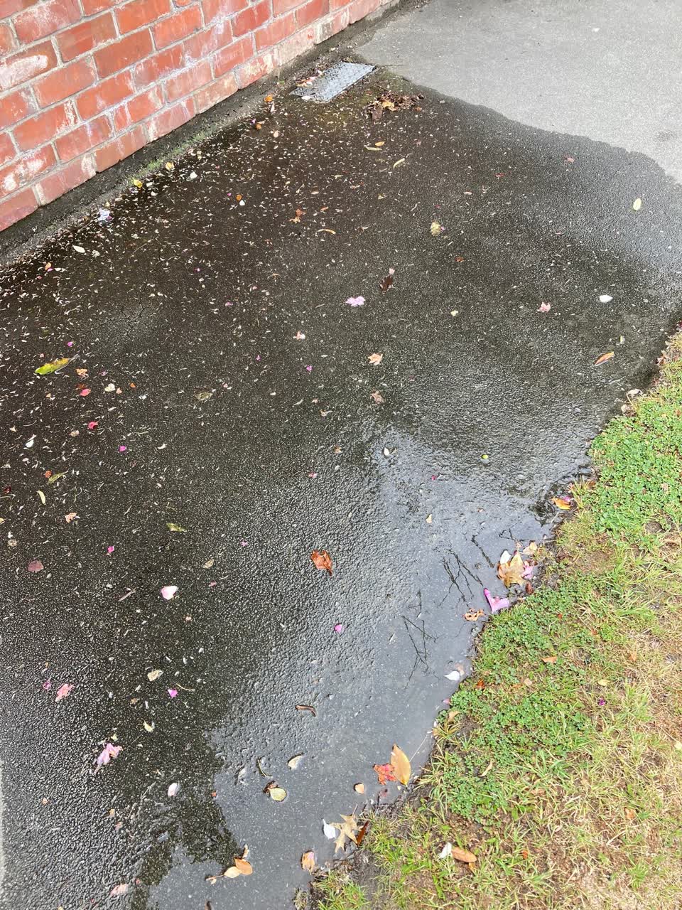 The photograph attached to this water leak report
