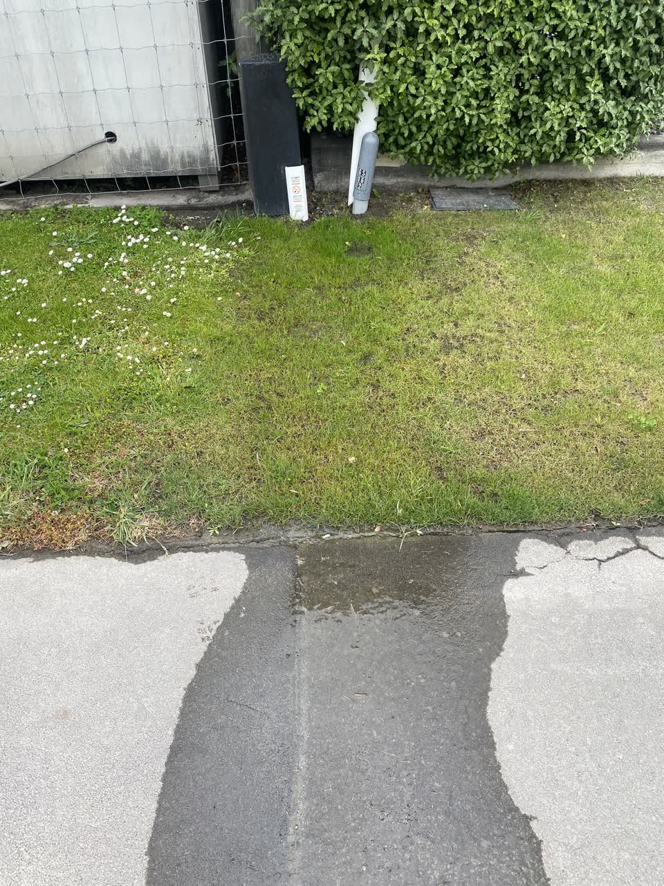 The photograph attached to this water leak report
