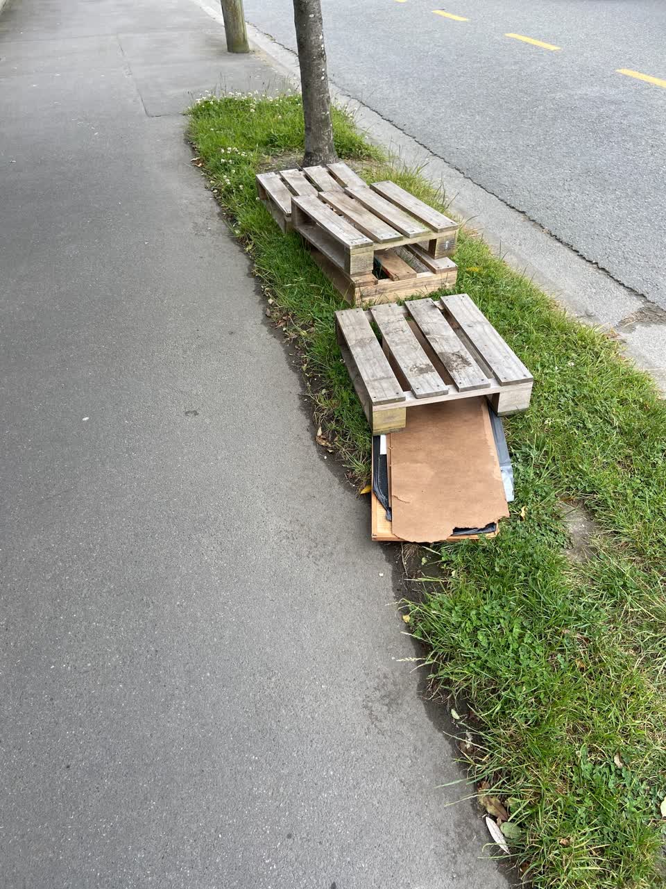 The photograph attached to this rubbish/recycling report