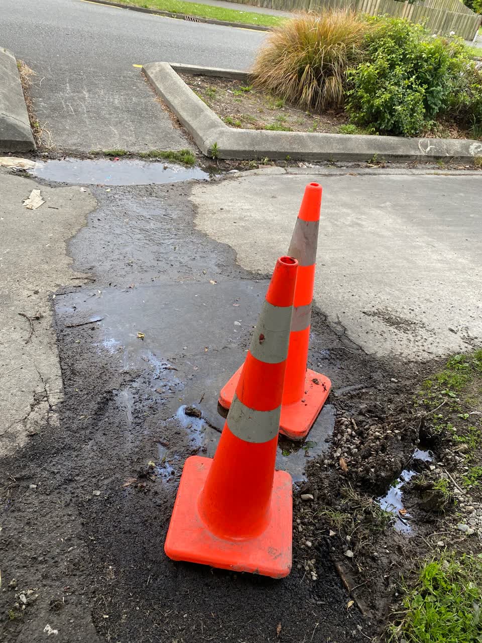 The photograph attached to this flooding report