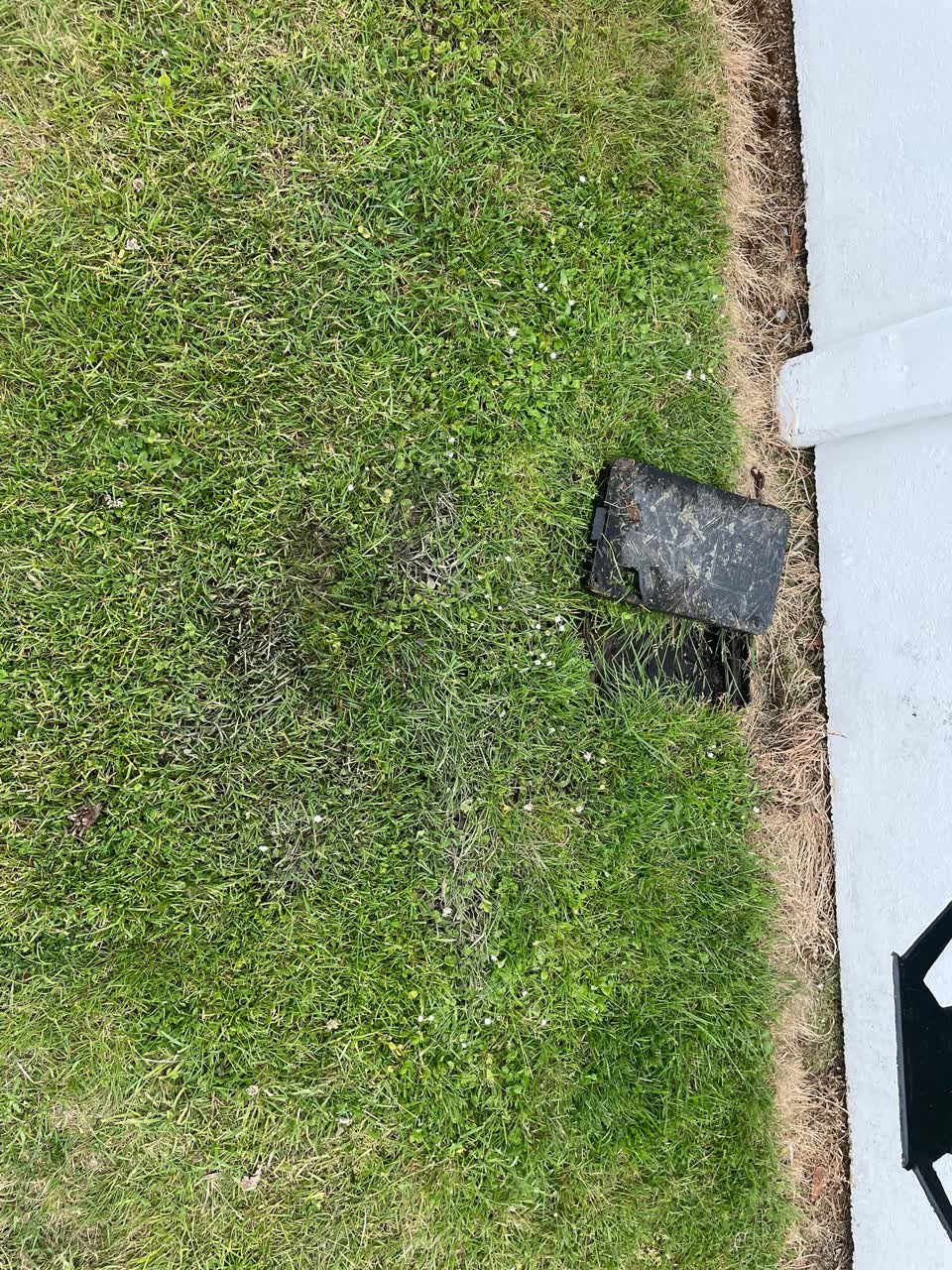 The photograph attached to this water leak report