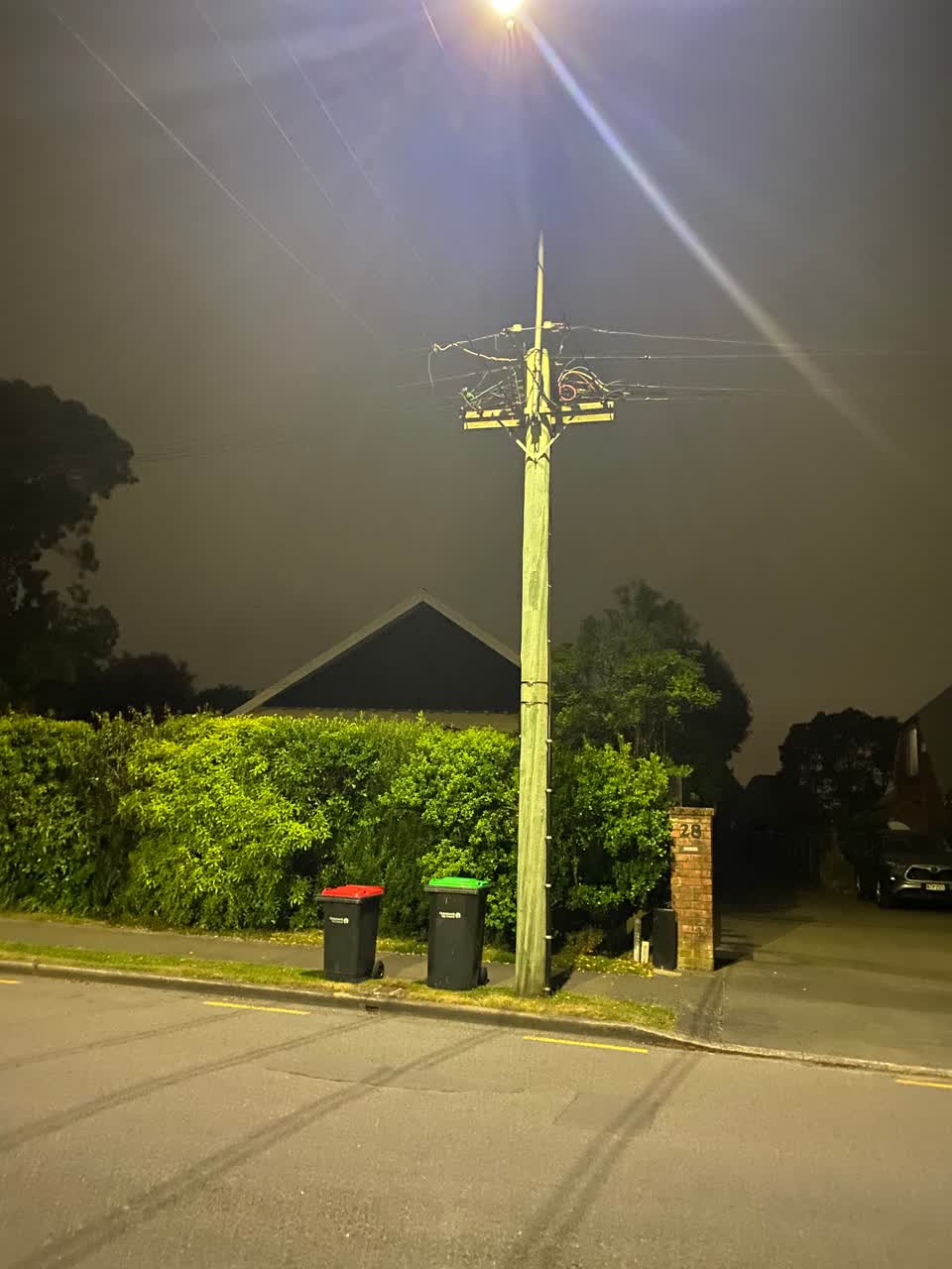 The photograph attached to this roading/streets report