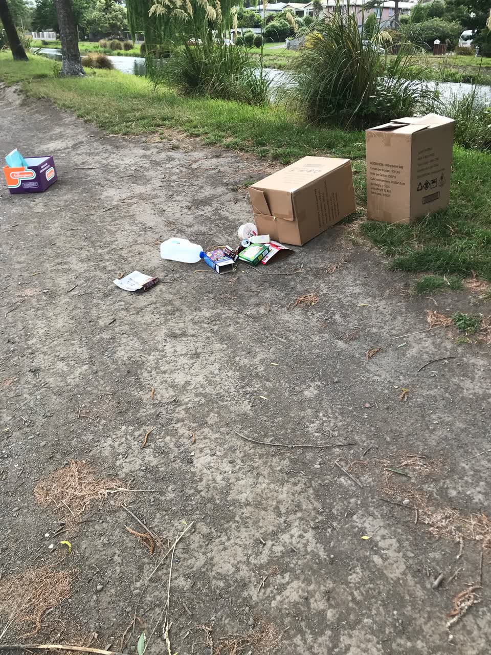 The photograph attached to this rubbish/recycling report