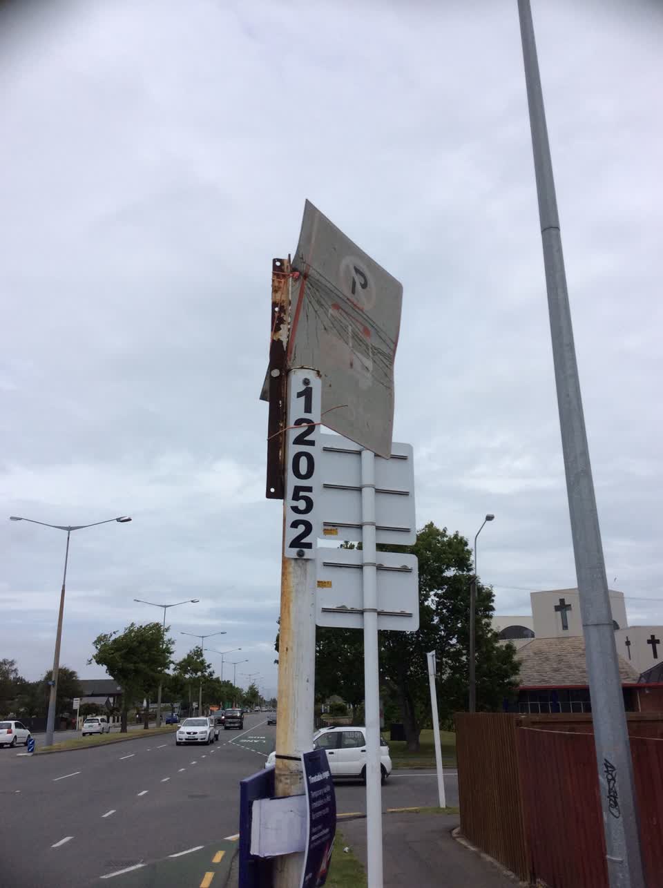 The photograph attached to this roading/streets report