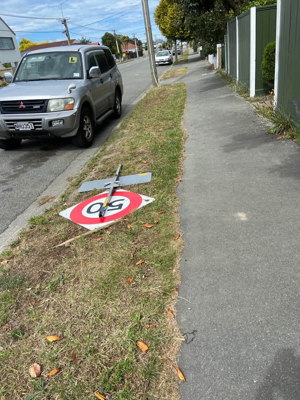 The photograph attached to this roading/streets report