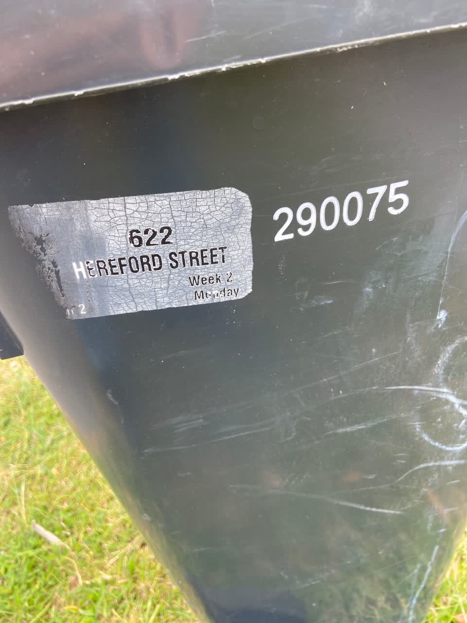 The photograph attached to this rubbish/recycling report