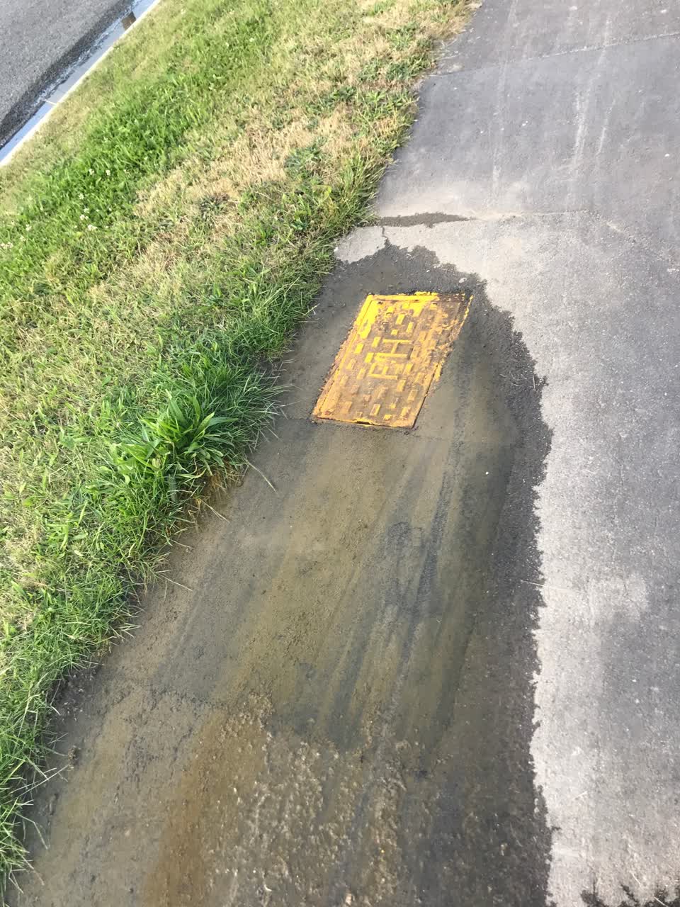 The photograph attached to this sewer - leak / blockage report