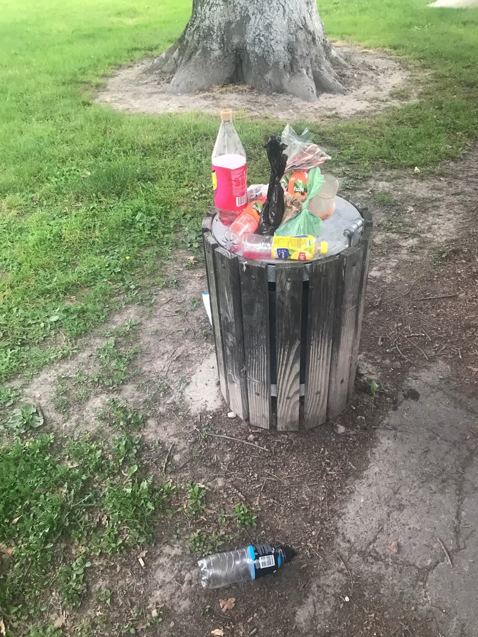 The photograph attached to this rubbish/recycling report