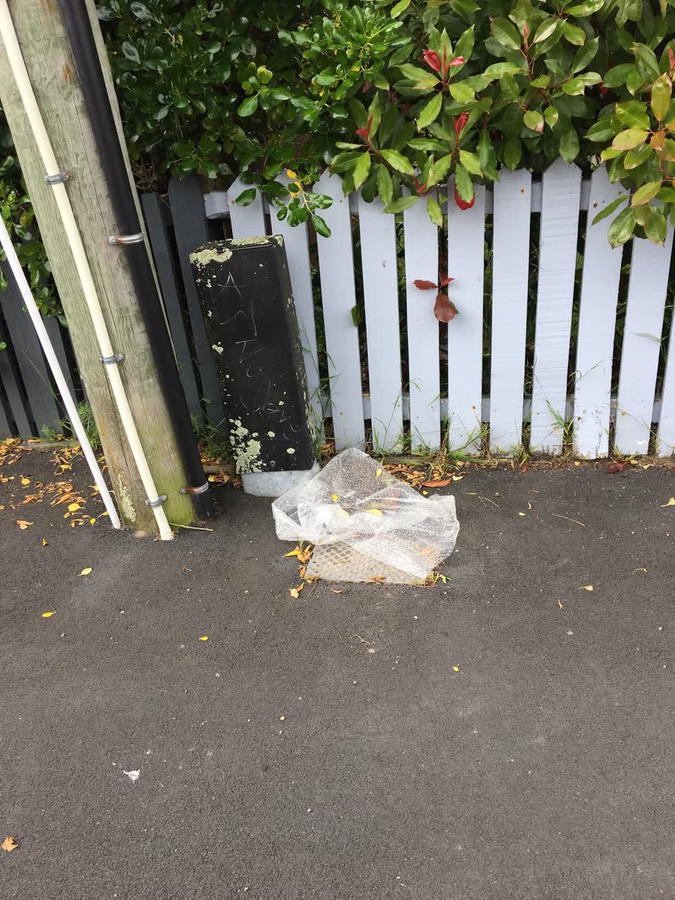 The photograph attached to this roading/streets report