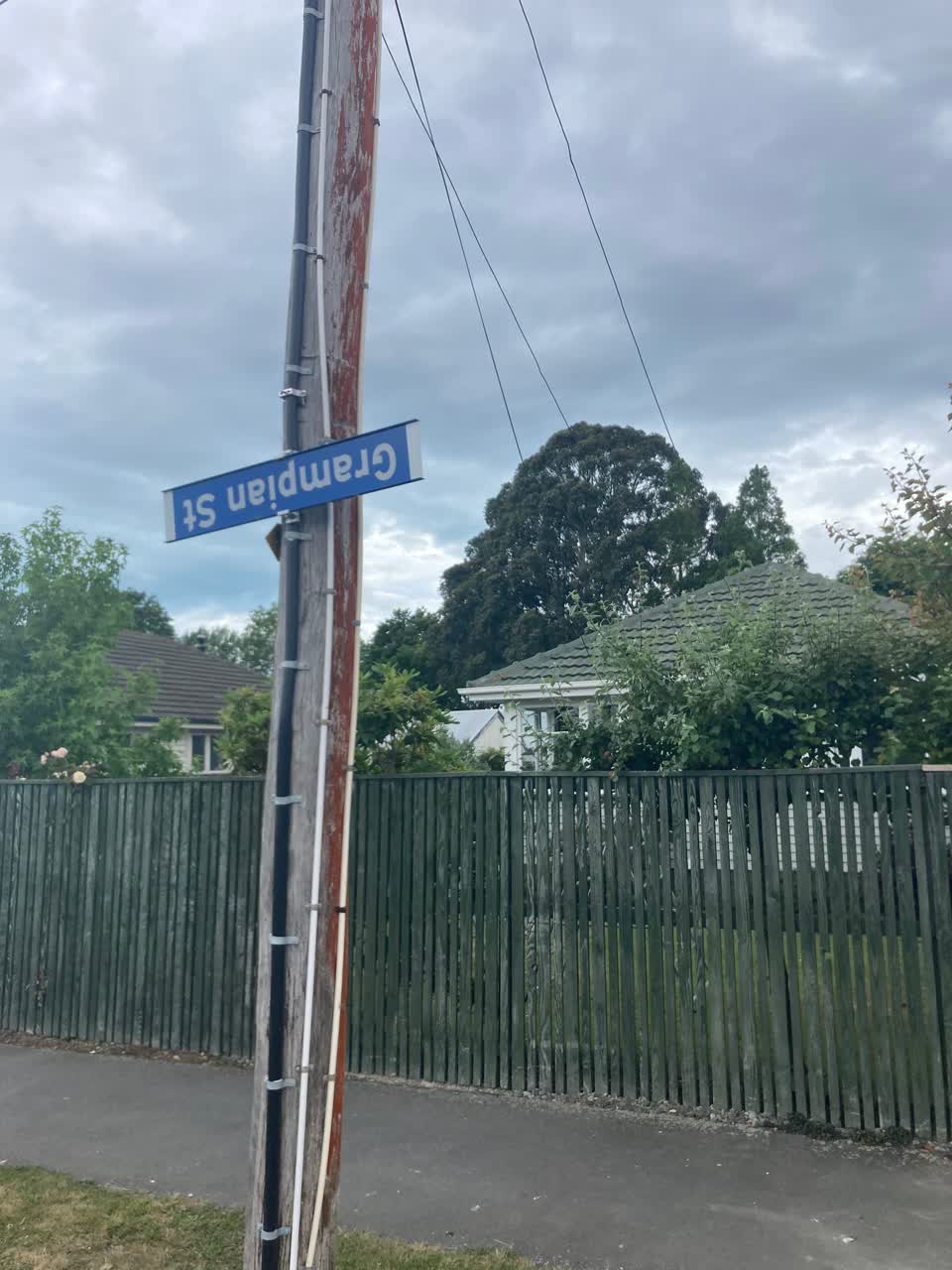 The photograph attached to this roading/streets report