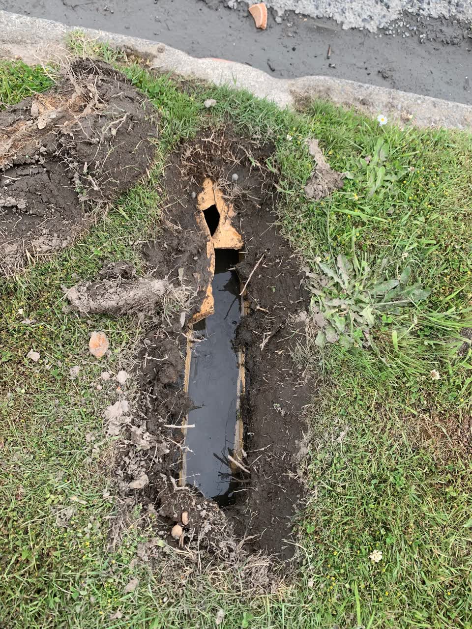 The photograph attached to this wastewater/stormwater report