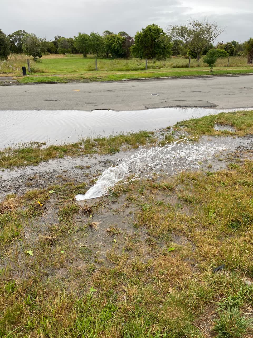 The photograph attached to this wastewater/stormwater report