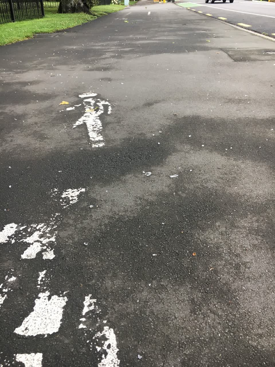 The photograph attached to this roading/streets report