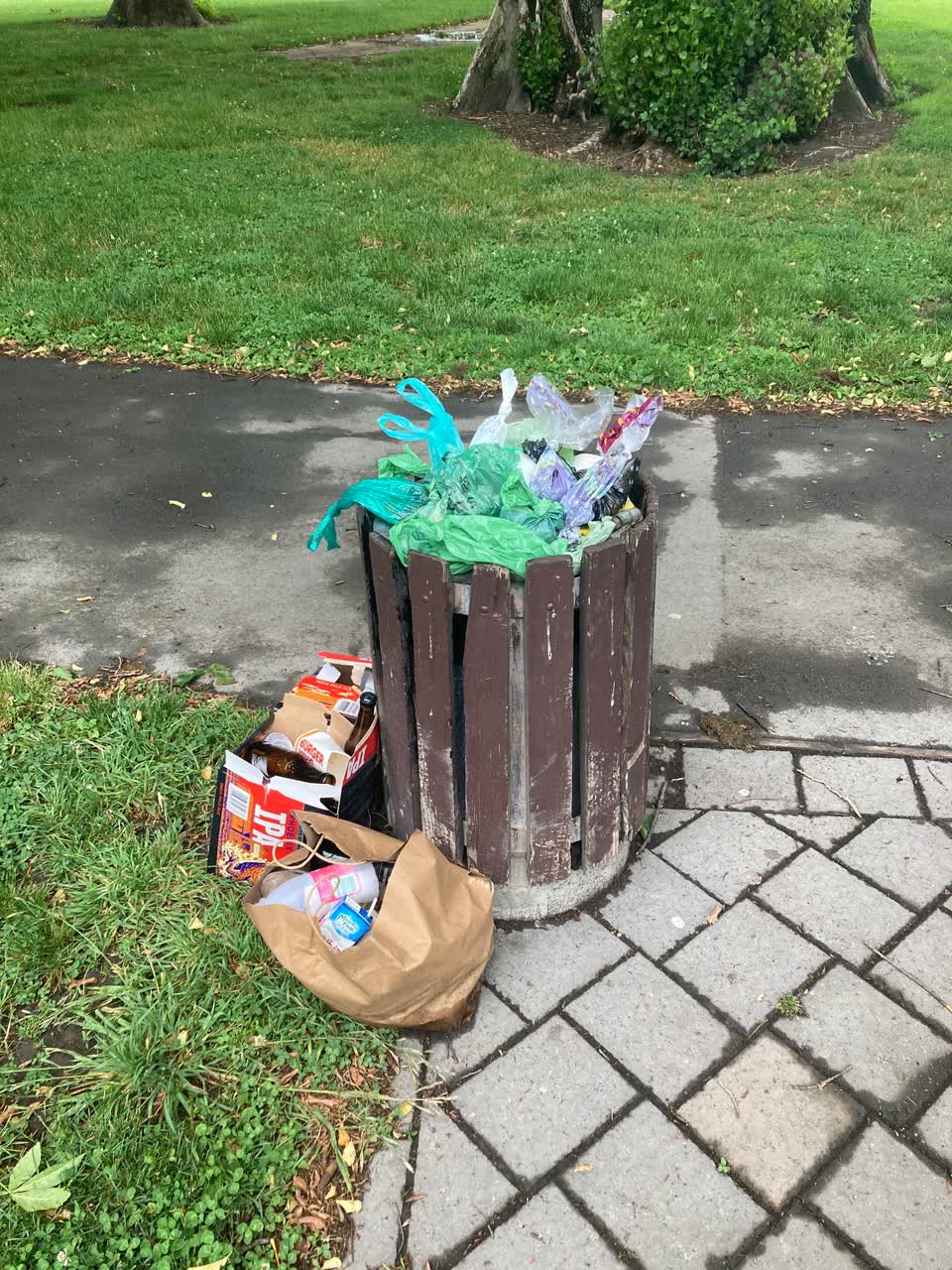 The photograph attached to this parks report