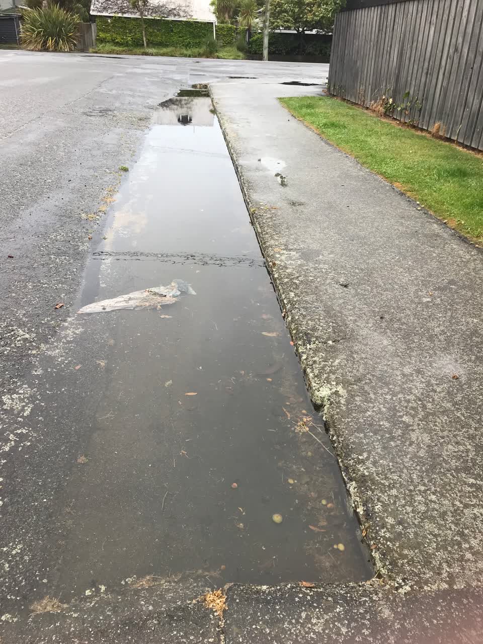 The photograph attached to this flooding report