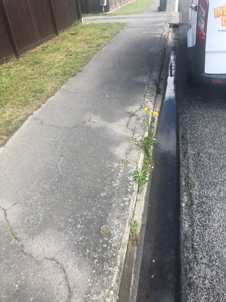 The photograph attached to this roading/streets report