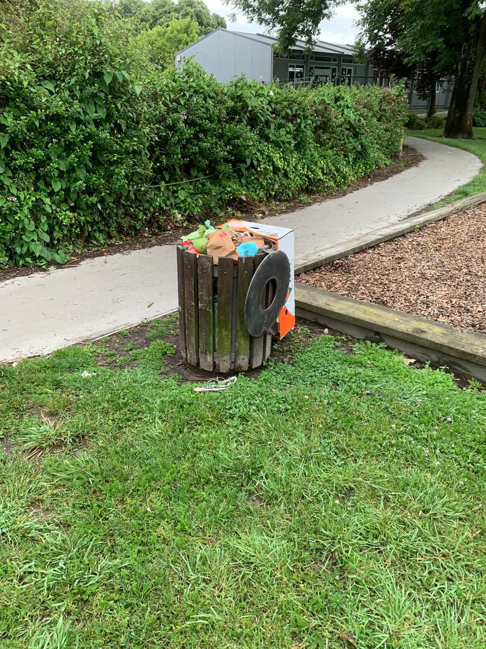 The photograph attached to this rubbish/recycling report