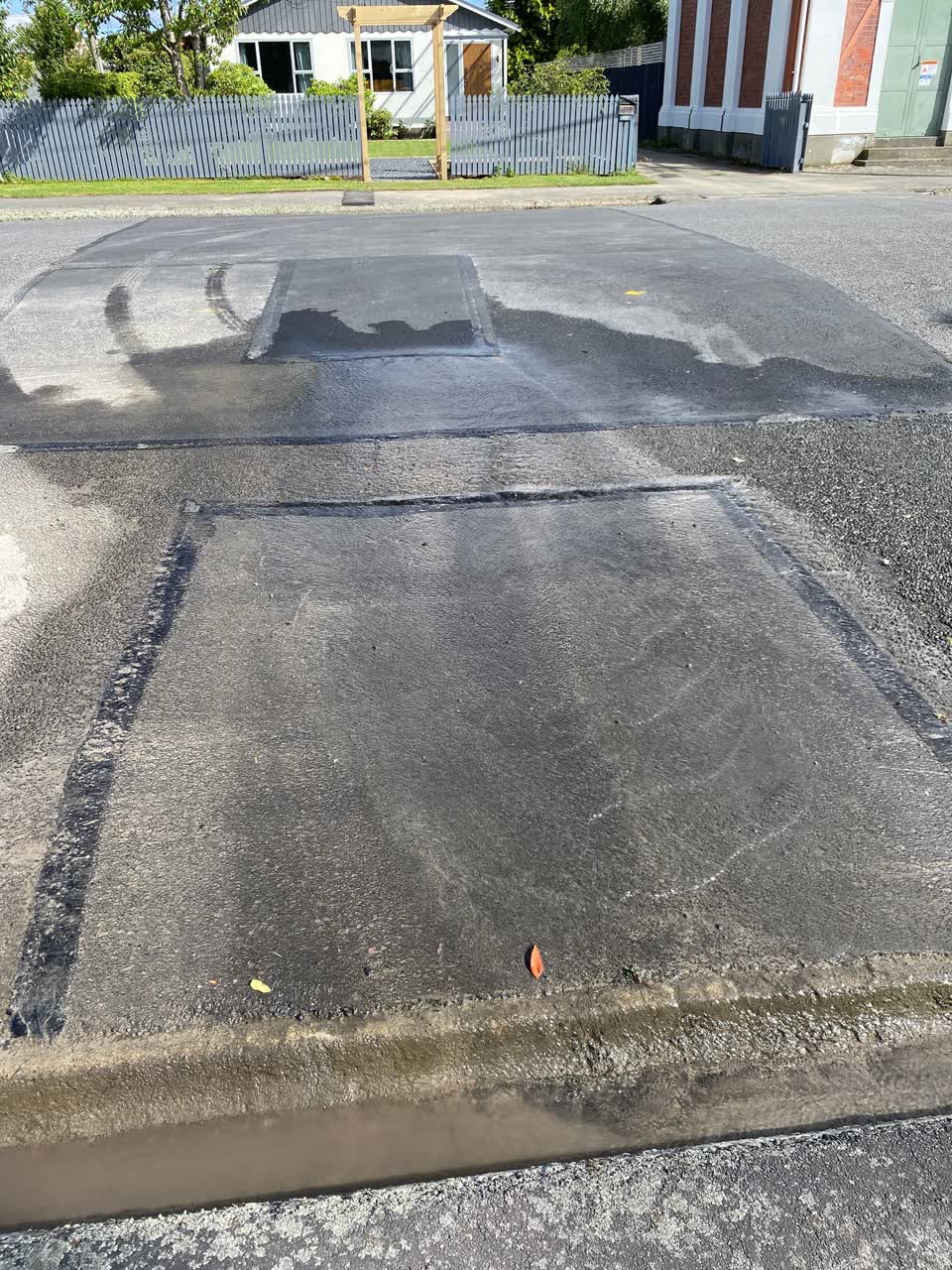 The photograph attached to this water leak report