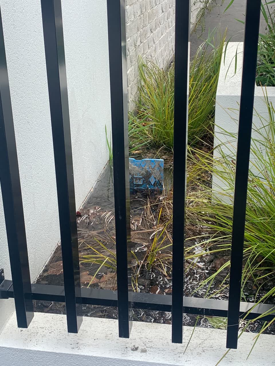 The photograph attached to this water leak report