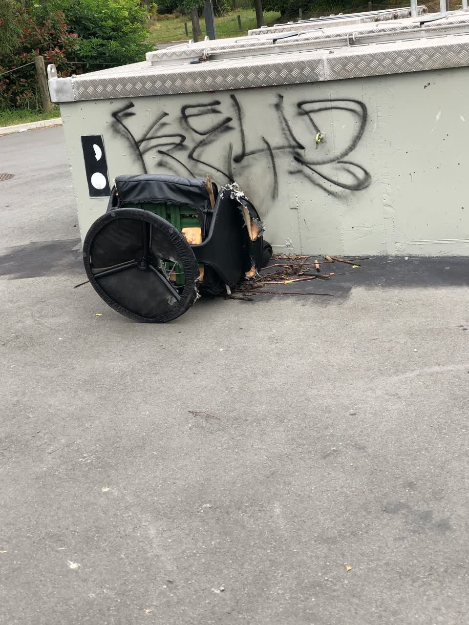 The photograph attached to this rubbish/recycling report