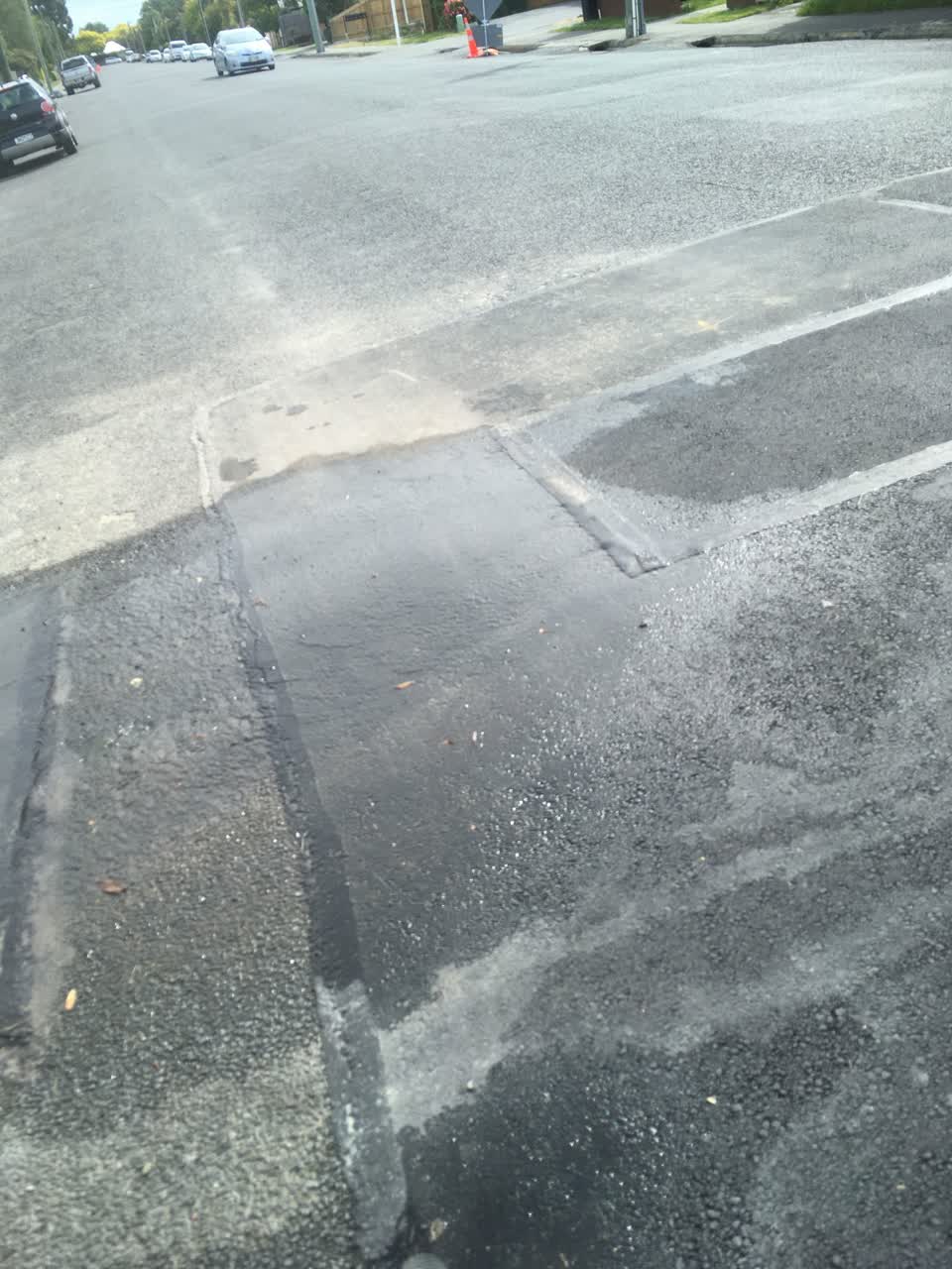 The photograph attached to this roading/streets report