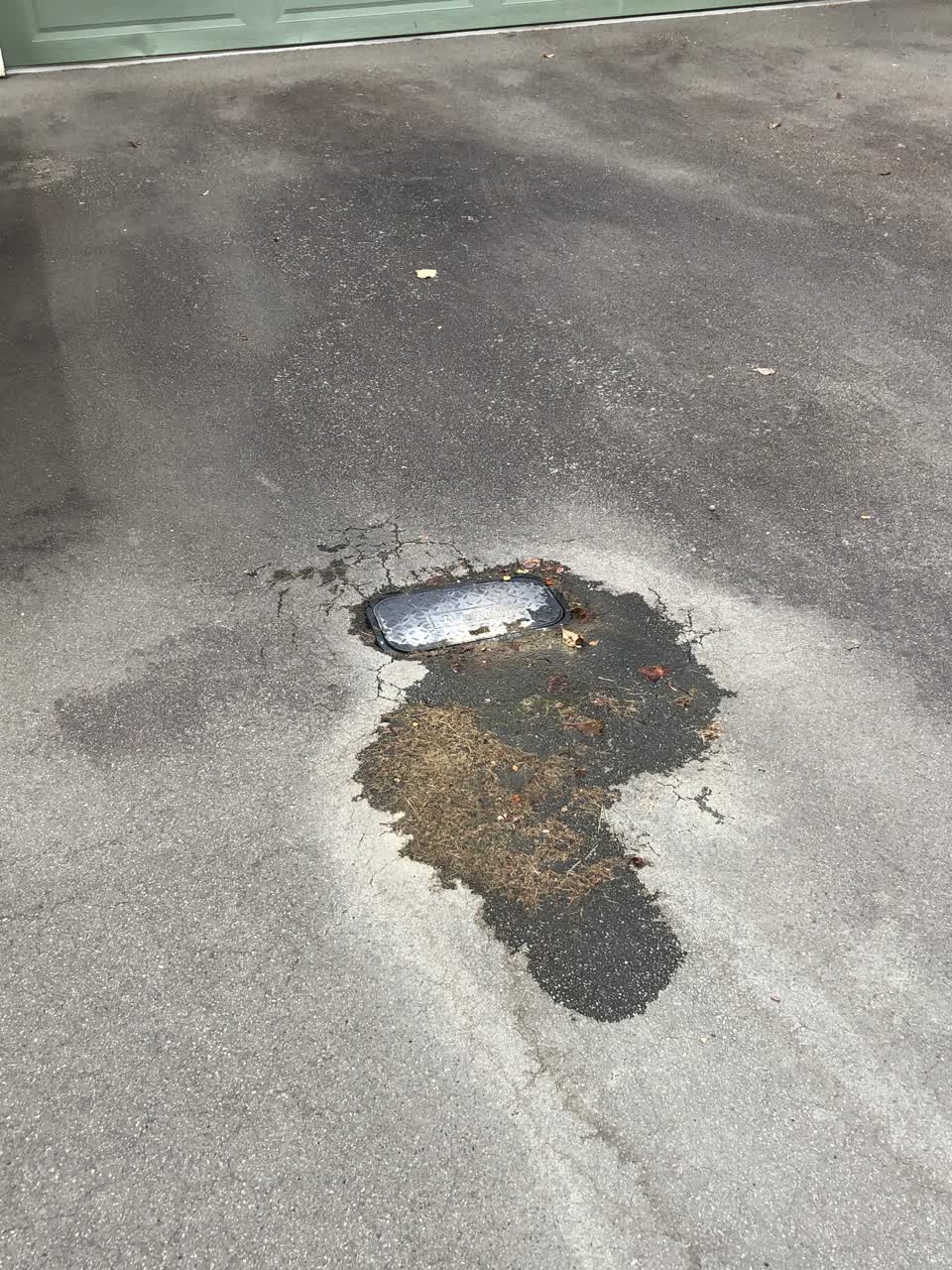 The photograph attached to this water leak report