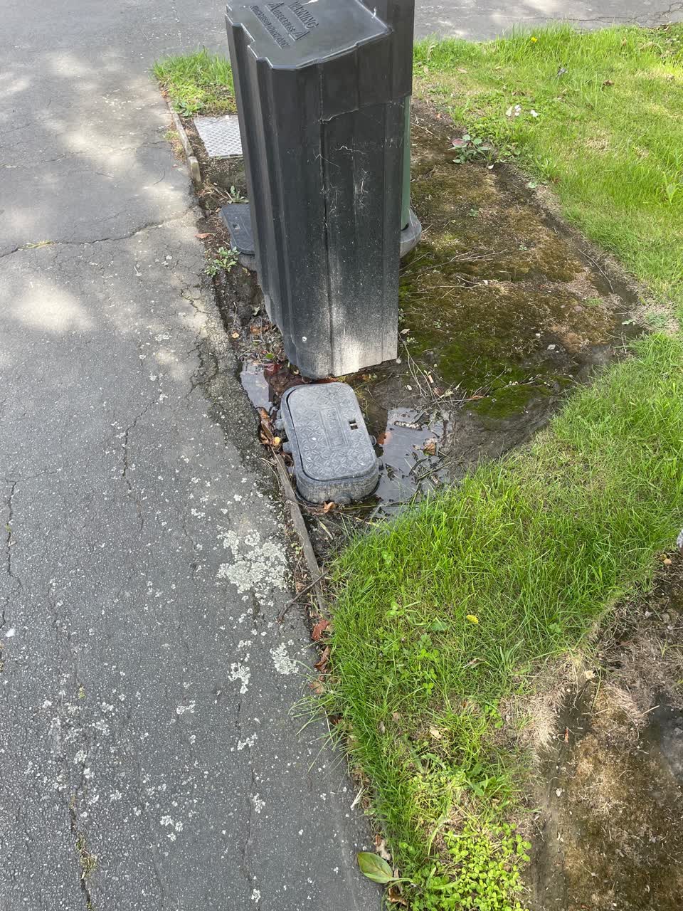 The photograph attached to this water leak report