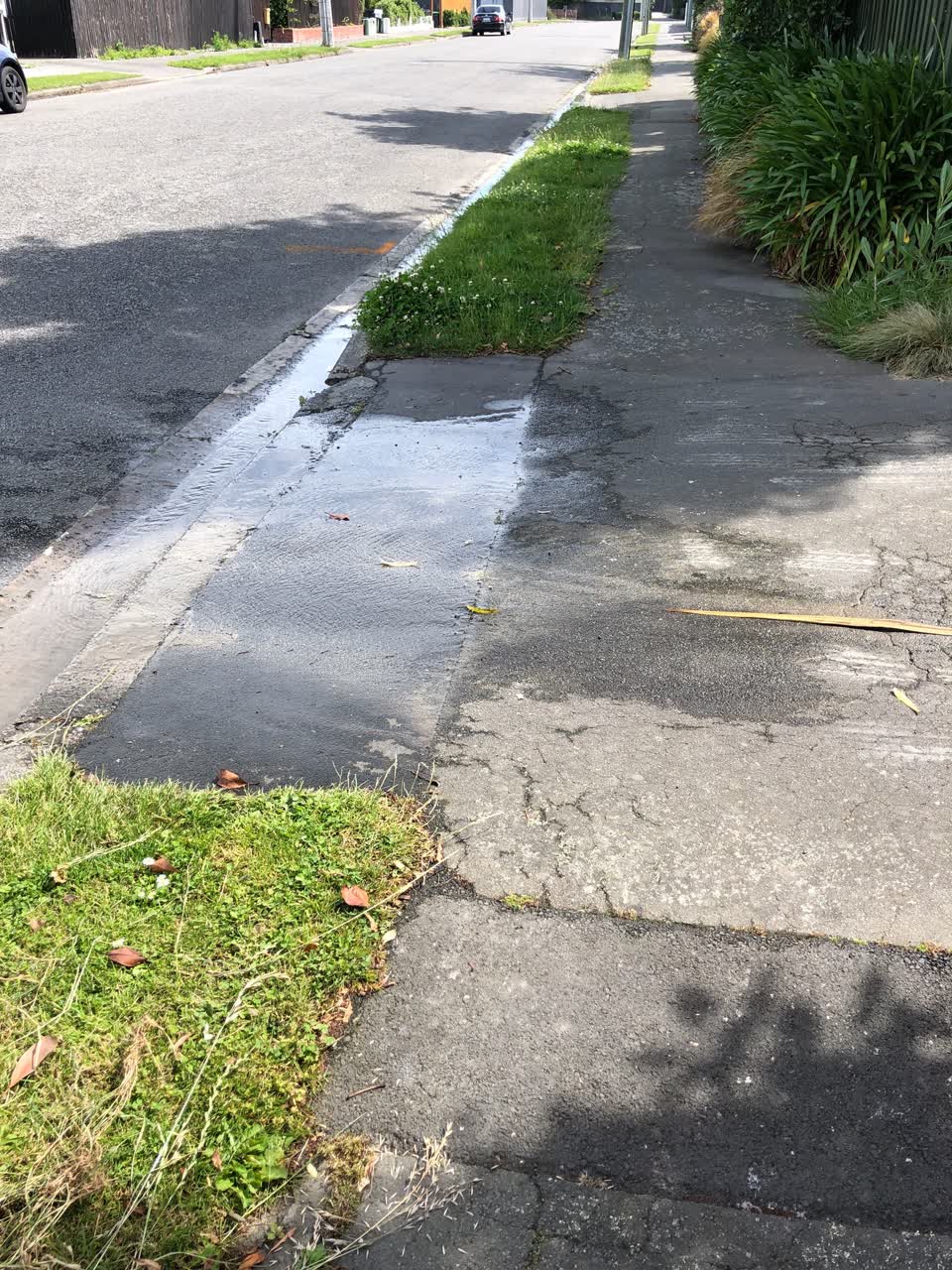 The photograph attached to this water leak report