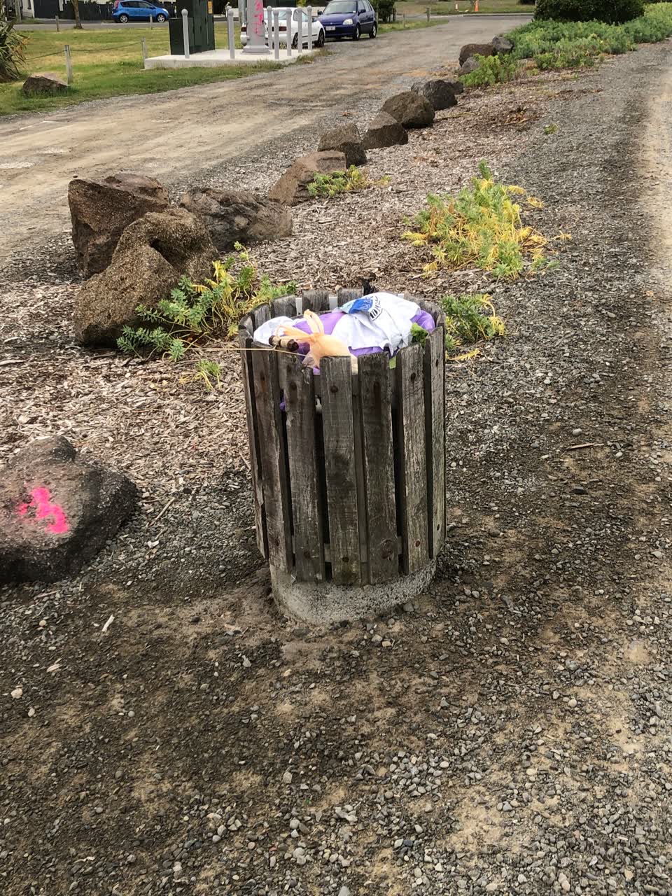 The photograph attached to this rubbish/recycling report