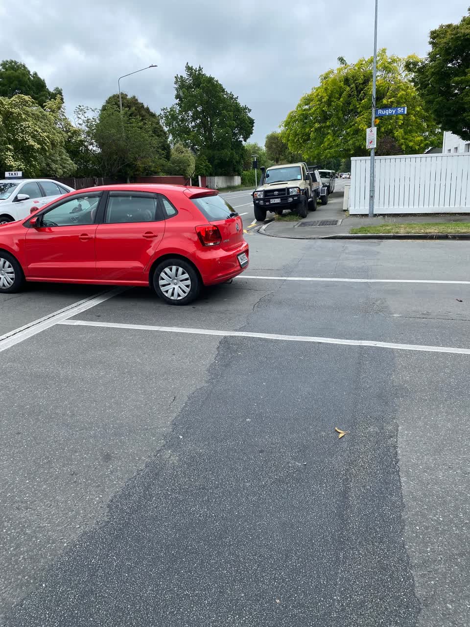 The photograph attached to this roading/streets report