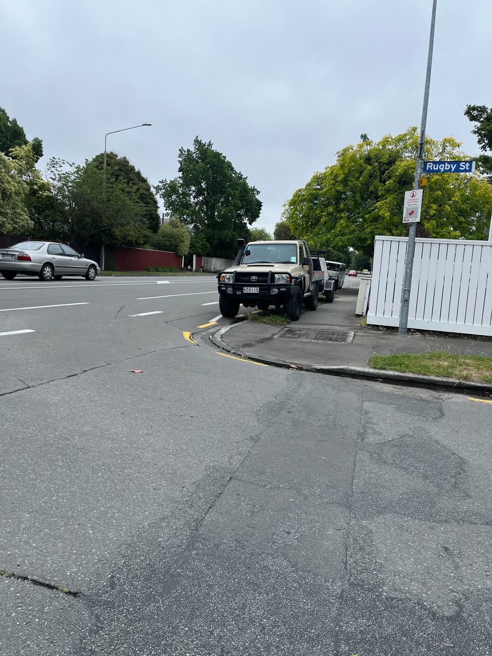 The photograph attached to this roading/streets report
