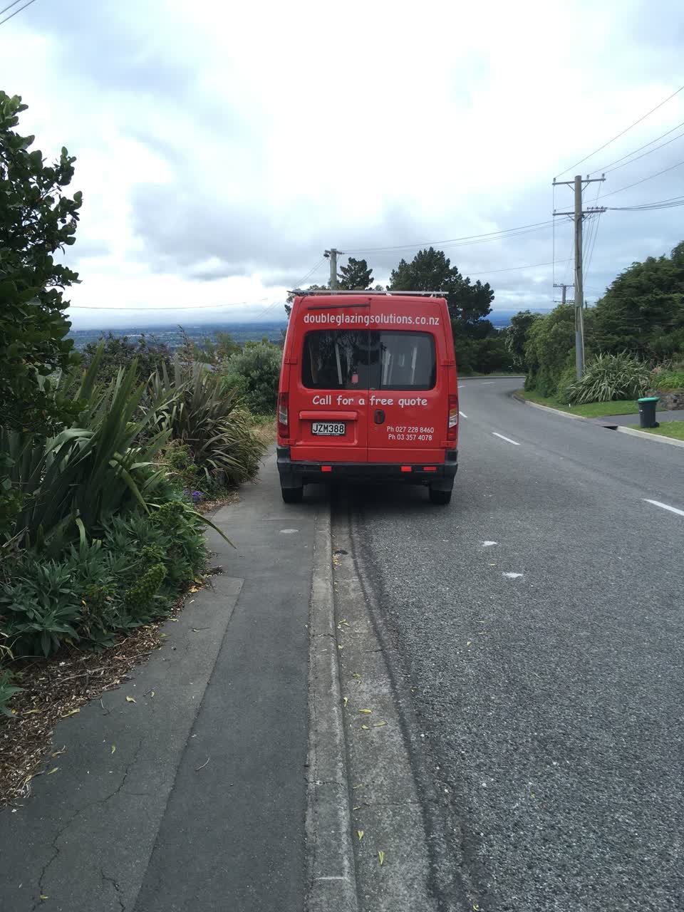 The photograph attached to this roading/streets report