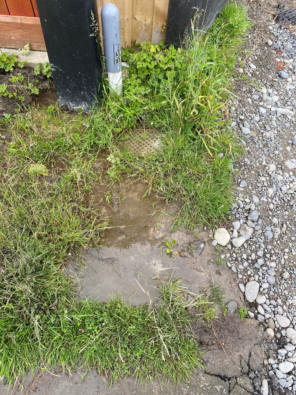 The photograph attached to this water leak report