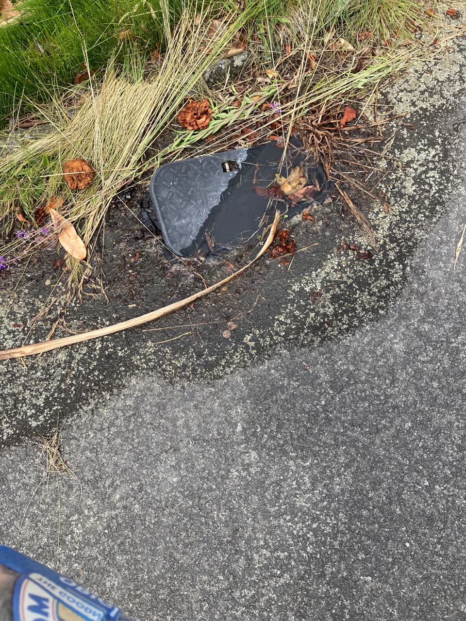 The photograph attached to this water leak report