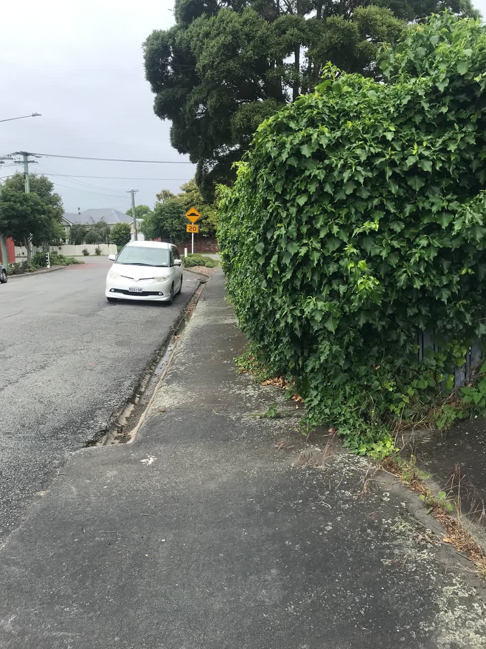 The photograph attached to this roading/streets report