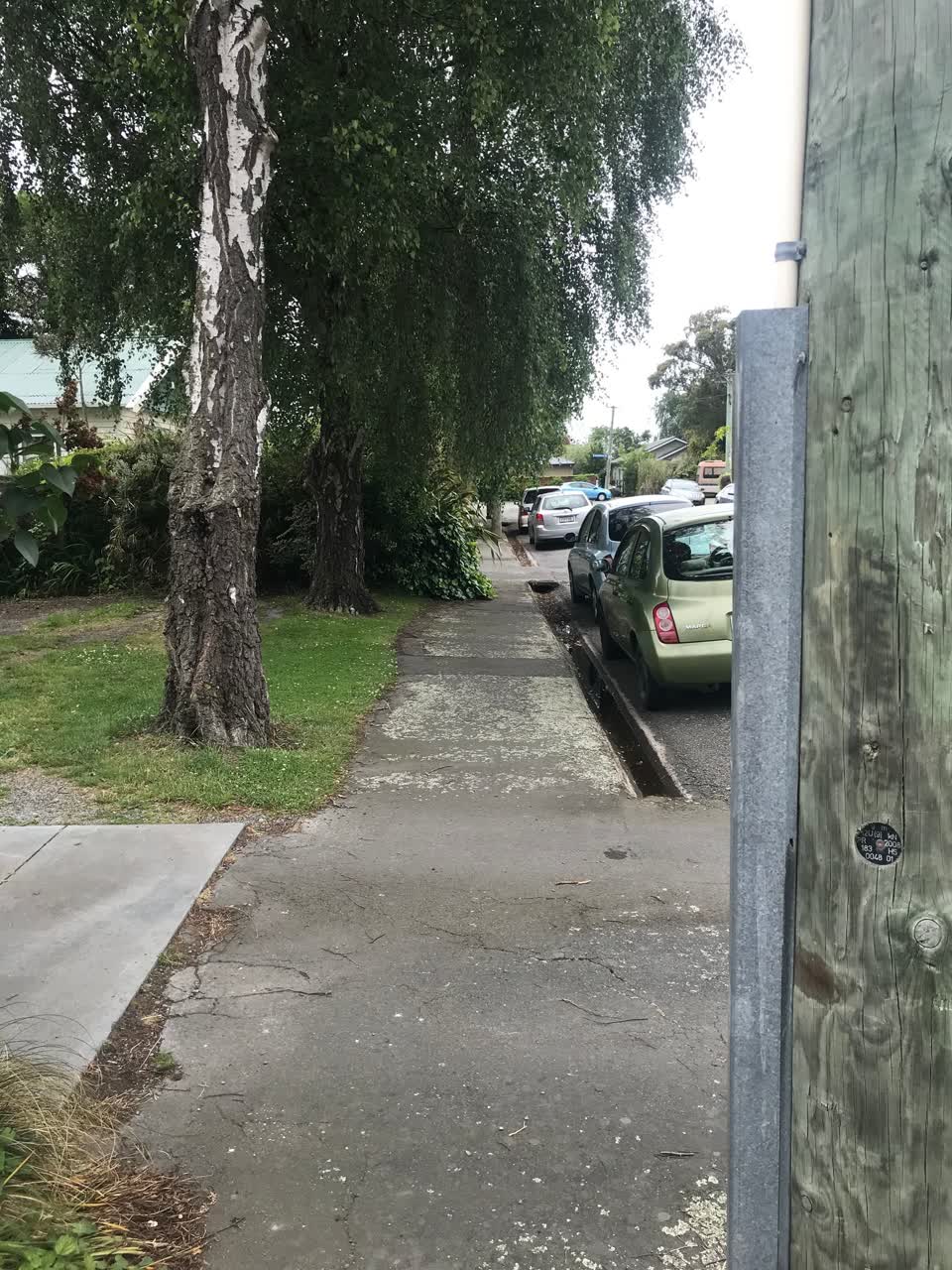 The photograph attached to this roading/streets report