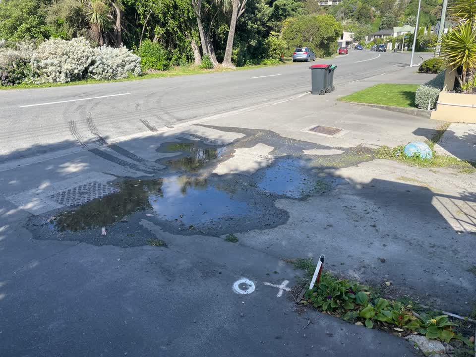 The photograph attached to this flooding report