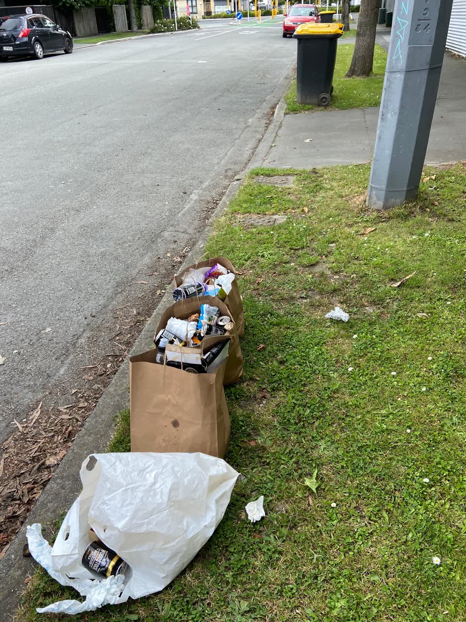 The photograph attached to this rubbish/recycling report