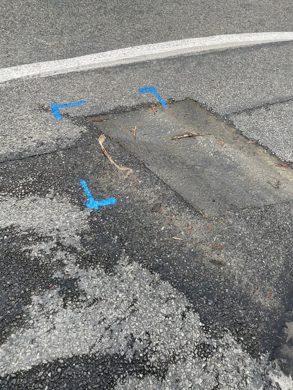 The photograph attached to this water leak report