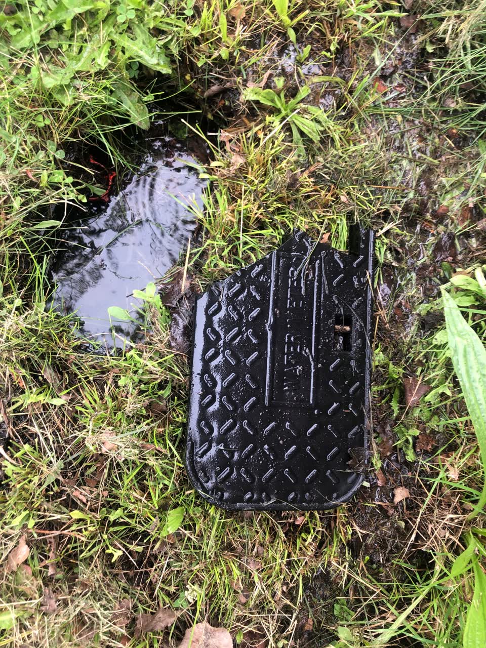 The photograph attached to this flooding report