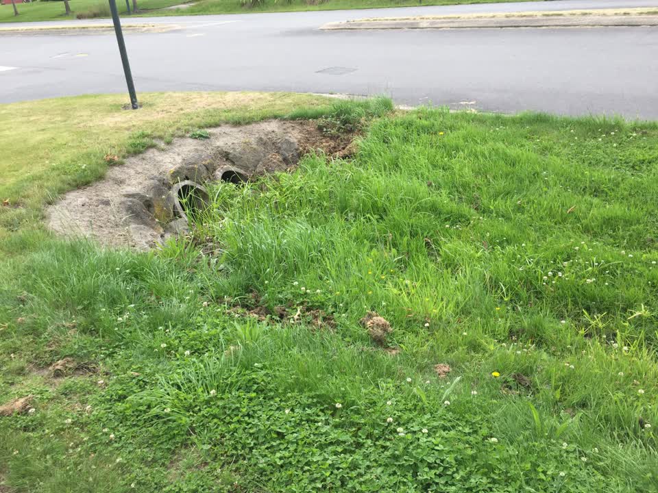 The photograph attached to this wastewater/stormwater report