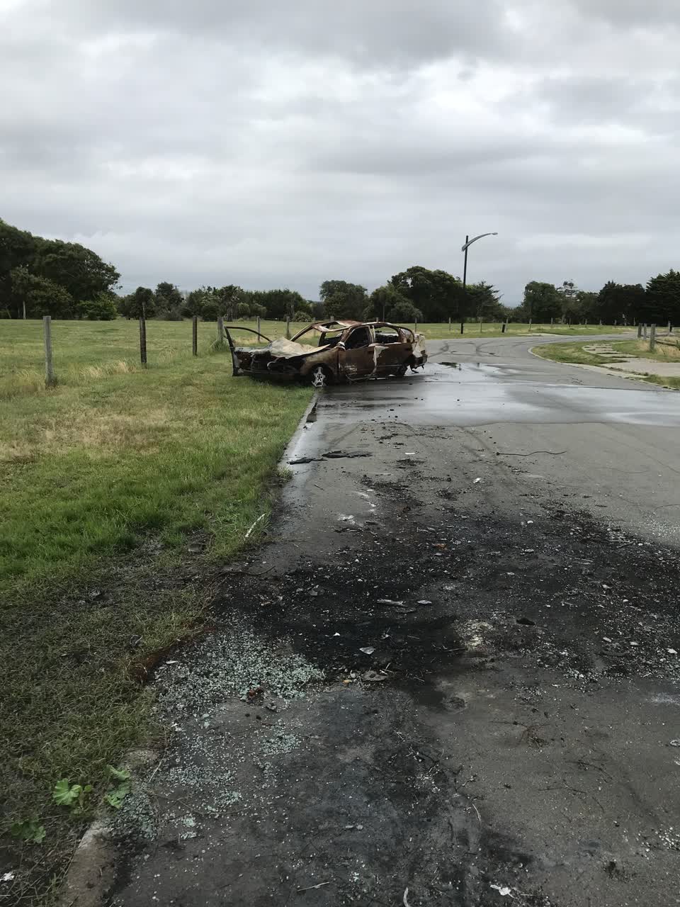 The photograph attached to this roading/streets report