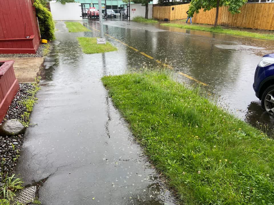 The photograph attached to this wastewater/stormwater report