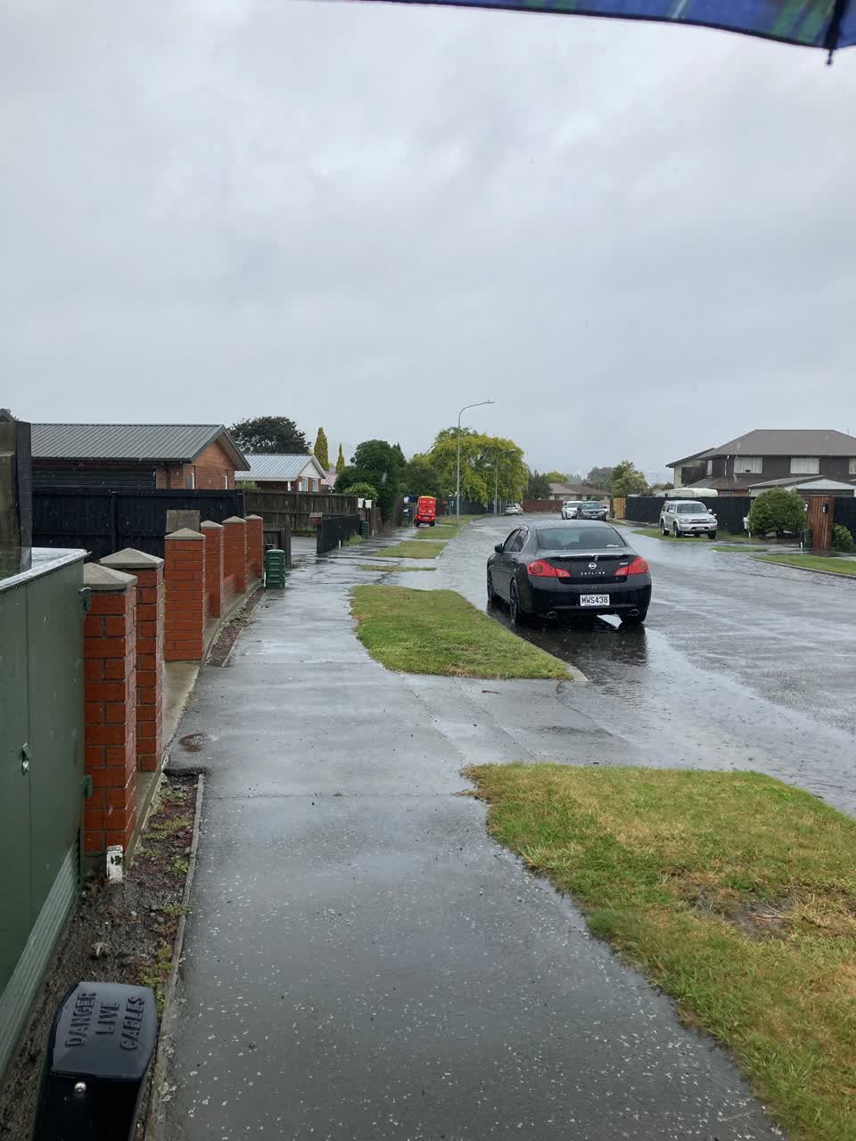 The photograph attached to this flooding report