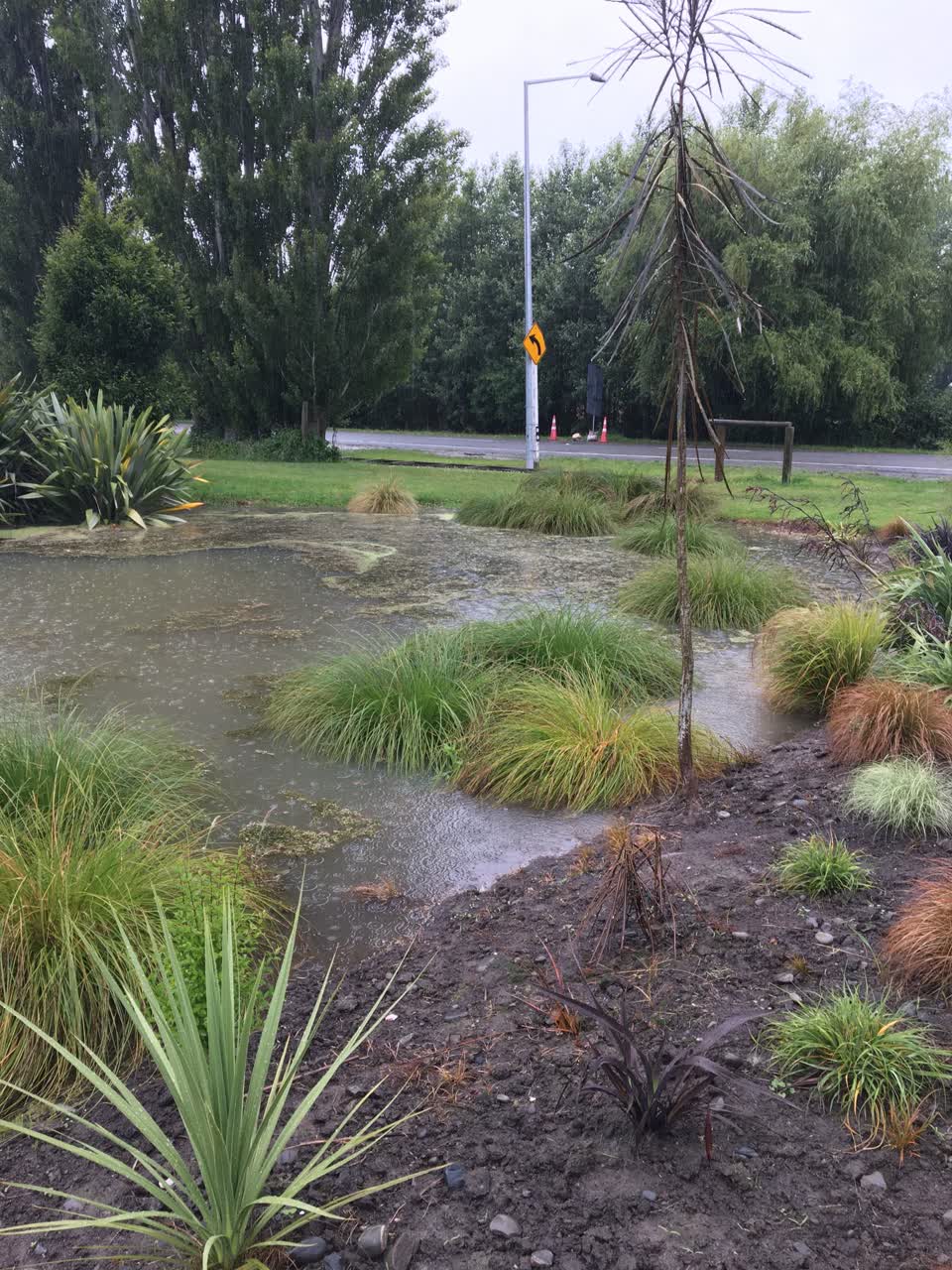 The photograph attached to this flooding report