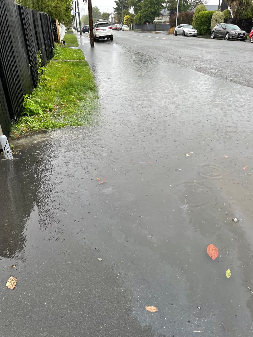The photograph attached to this flooding report