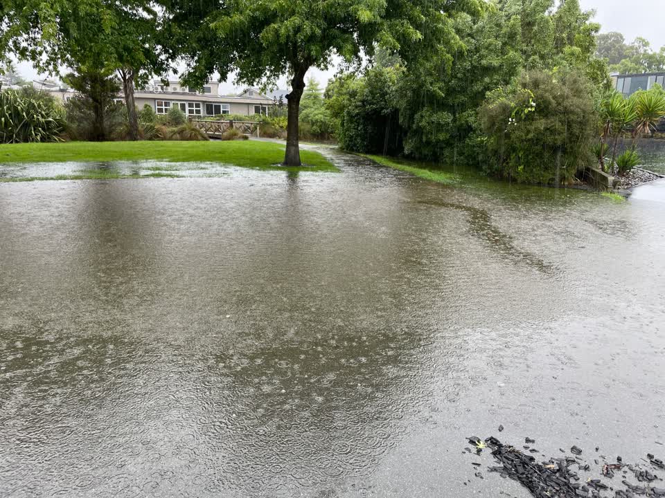 The photograph attached to this flooding report