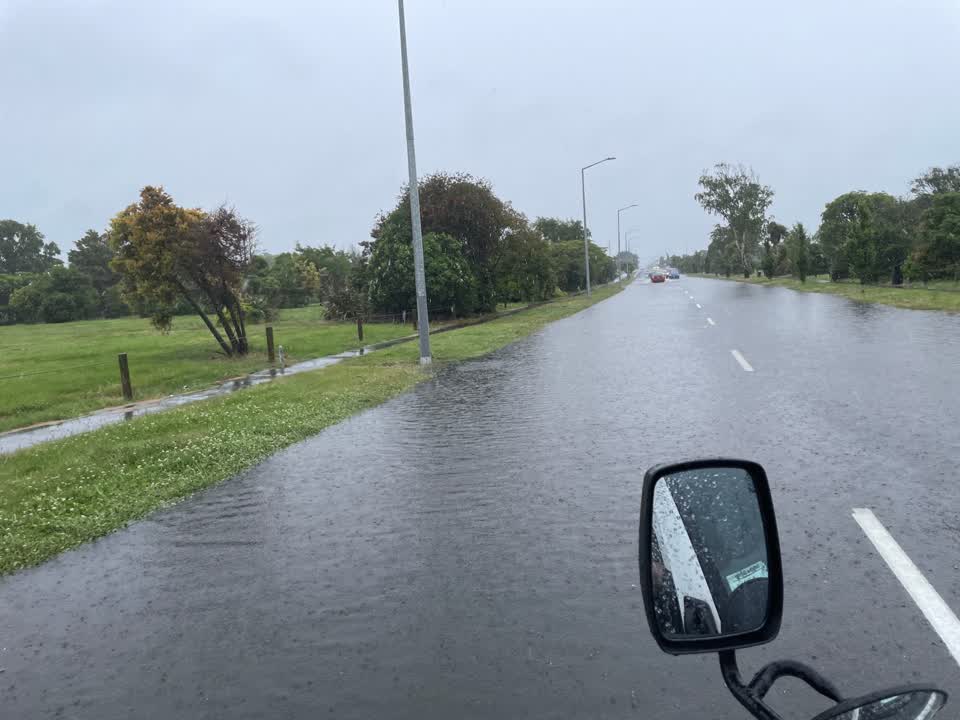 The photograph attached to this flooding report