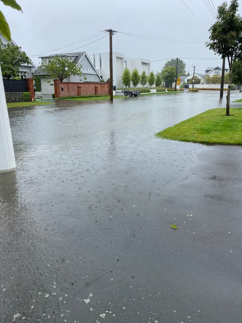 The photograph attached to this flooding report